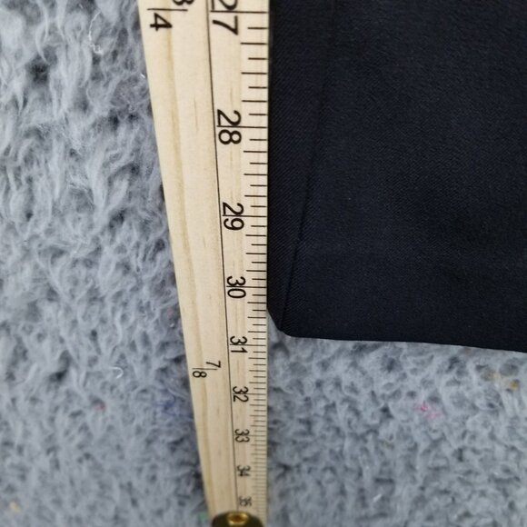 Rampage Pants Womens 1 Black Stretch Mid Rise Solid Button Detail Trouser - Picture 5 of 14